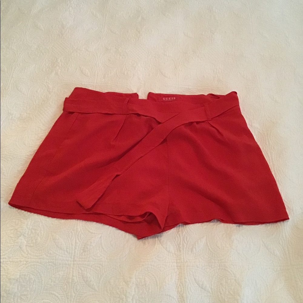 Guess Red Shorts